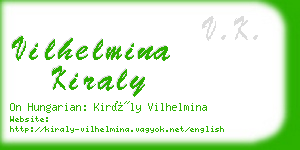 vilhelmina kiraly business card
